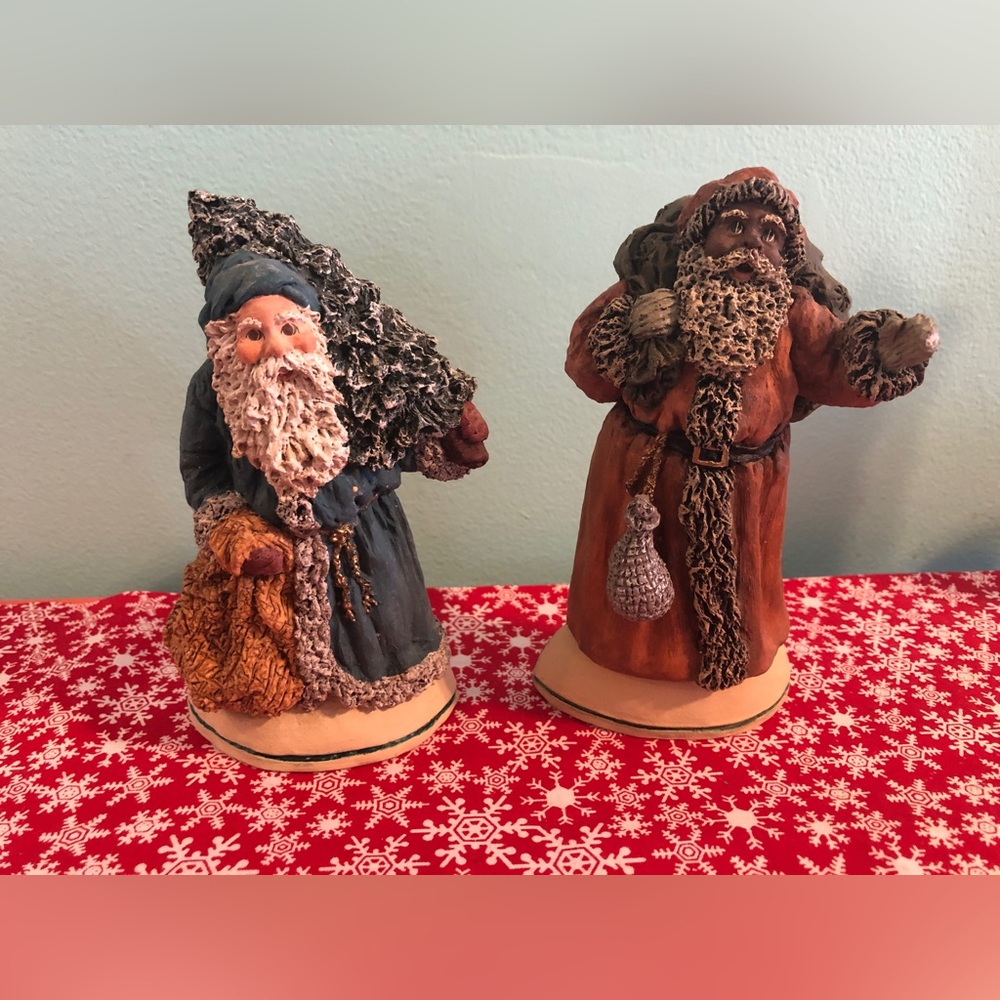 Two June McKenna Santa's 1988 & 1991 Limited Edition